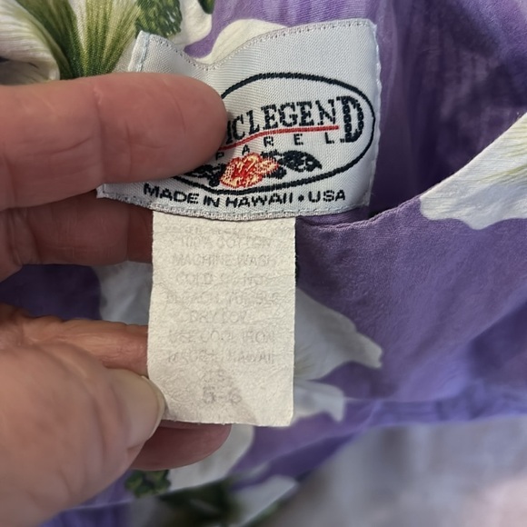 Pacific Legend Apparel Girls Purple Hawaiian Tropical Sundress Size 5-6 - Picture 5 of 6